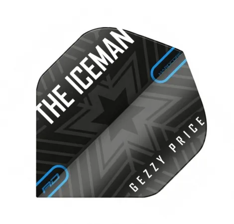 Red Dragon Letky Gerwyn Price Hardcore - Iceman Snowflake Black RF6479