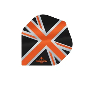 Mission Letky Alliance Union Jack - 150 - Black / Orange F3132