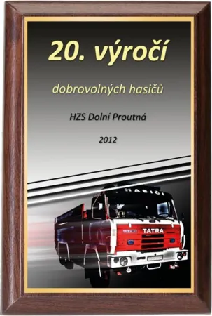 Plaketa PLP3M35 | Hasiči Výška cm: 10