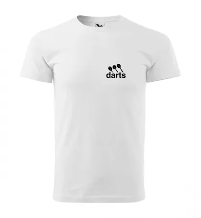 Malfini Triko s potiskem - Darts - white - XL