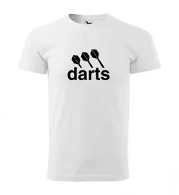 Malfini Triko s potiskem - Darts center - white - XL