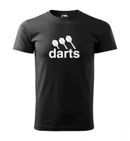 Malfini Triko s potiskem - Darts center - black - XXL