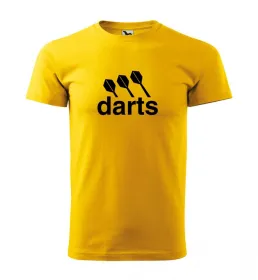 Malfini Triko s potiskem - Darts center - yellow - XL