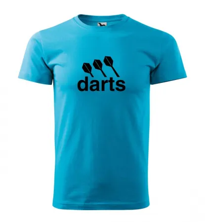 Malfini Triko s potiskem - Darts center - turquoise - S
