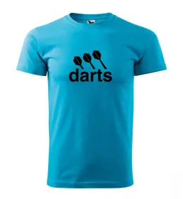 Malfini Triko s potiskem - Darts center - turquoise - XL