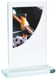 Skleněná trofej CR3061M2 | Fotbal Výška cm: 14