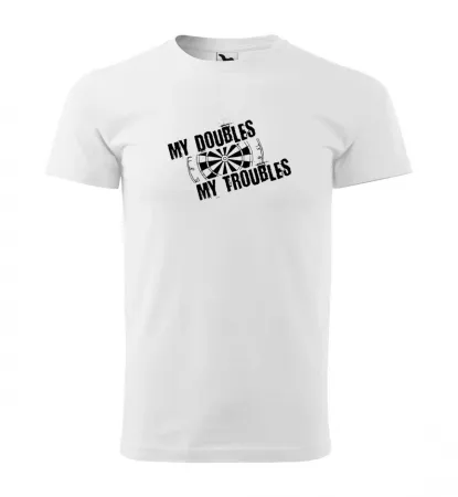 Malfini Triko s potiskem - Troubles - white - XL