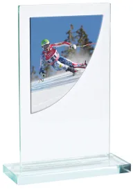 Skleněná trofej CR3061M6 | Sjezdové lyžování Výška cm: 14