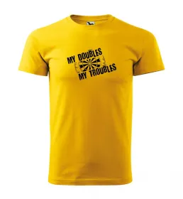 Malfini Triko s potiskem - Troubles - yellow - 4XL