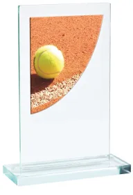 Skleněná trofej CR3061M7 | Tenis Výška cm: 16