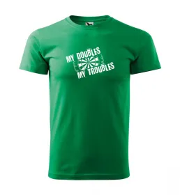 Malfini Triko s potiskem - Troubles - green - 3XL