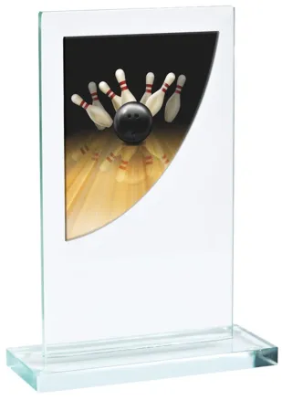 Skleněná trofej CR3061M9 | Bowling Výška cm: 16