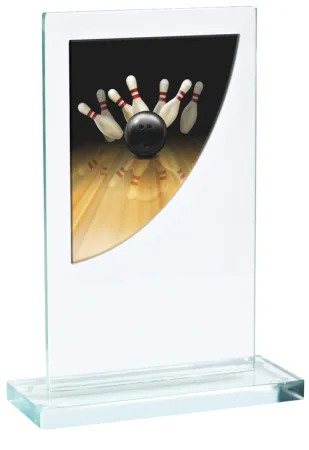Skleněná trofej CR3061M9 | Bowling Výška cm: 16