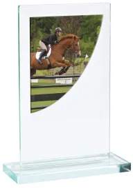 Skleněná trofej CR3061M16 | Jezdectví Výška cm: 16