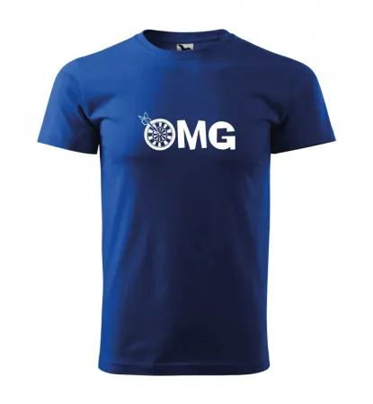 Malfini Triko s potiskem - OMG - blue - XL