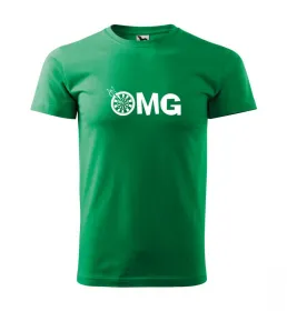 Malfini Triko s potiskem - OMG - green - XL