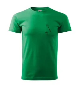 Malfini Triko s potiskem - Srdíčko - green - XS