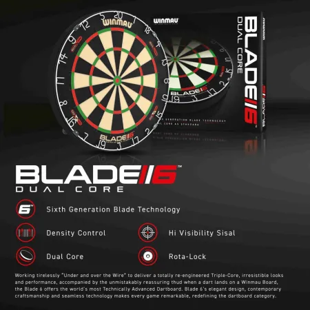 Winmau Sisalový terč Blade 6 Dual Core
