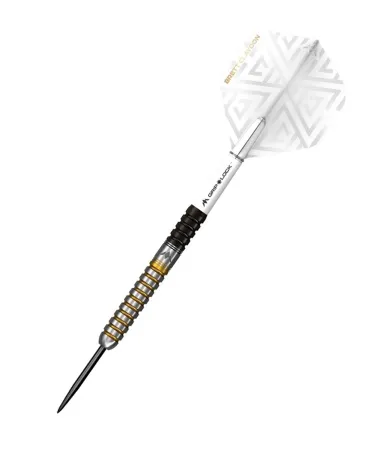 Mission Šipky Steel Brett Claydon - Black & Gold - 22g