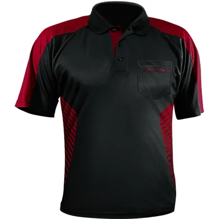Harrows Košile Vivid - Black & Deep Red - XL
