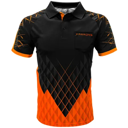 Harrows Košile Paragon - Black & Orange - 5XL