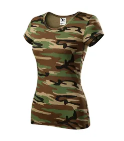 Tričko dámské Camo Pure C22 - XS - camouflage brown