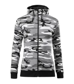 Mikina dámská Camo Zipper C20 - XL - camouflage gray