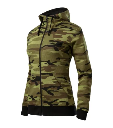 Mikina dámská Camo Zipper C20 - S - camouflage green