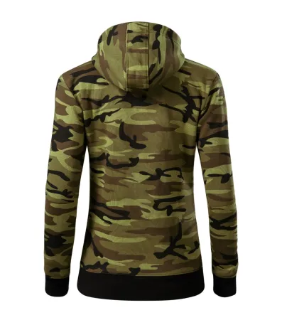 Mikina dámská Camo Zipper C20 - S - camouflage green