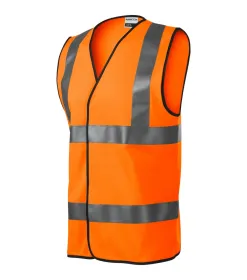 Bezpečnostní vesta unisex HV Bright 9V3 - 2XL - fluorescenční oranžová