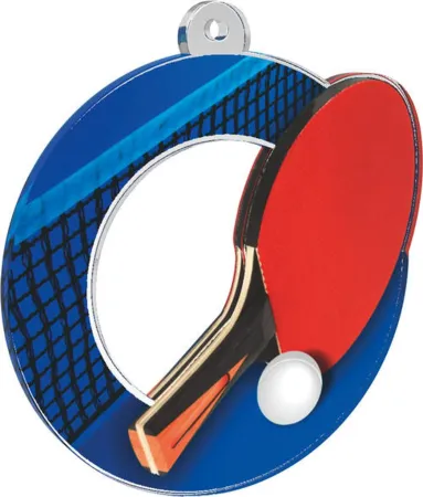 Akrylátová medaile MDA0010M05 | Stolní tenis Stuha: ST11, MD průměr: 7