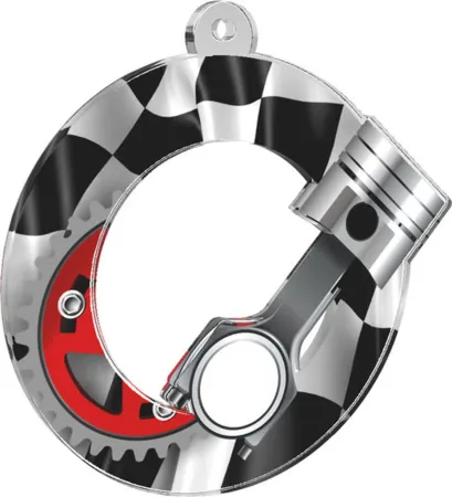 Akrylátová medaile MDA0010M10 | Motorsport Stuha: ST10, MD průměr: 7