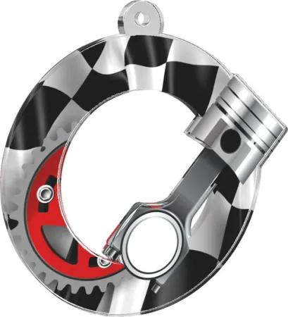 Akrylátová medaile MDA0010M10 | Motorsport Stuha: ST10, MD průměr: 7