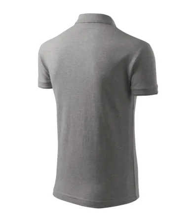 Polokošile pánská Pique Polo 203 - 3XL - tmavě šedý melír