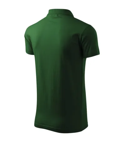 Polokošile pánská Single J. 202 - M - lahvově zelená