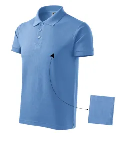 Polokošile pánská Cotton 212 - S - nebesky modrá