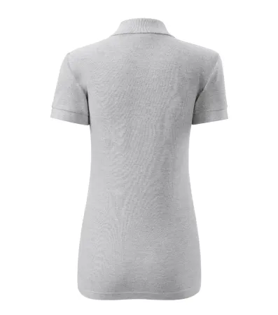 Polokošile dámská Cotton 213 - XL - světle šedý melír