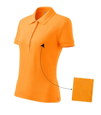 Polokošile dámská Cotton 213 - M - tangerine orange