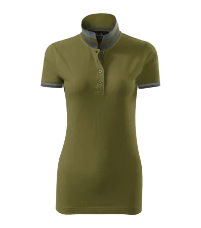 Polokošile dámská Collar Up 257 - XL - avocado green
