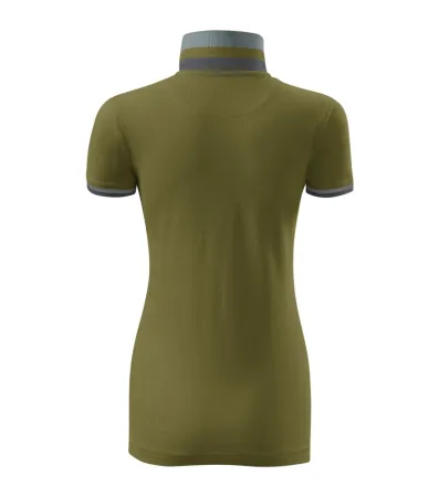Polokošile dámská Collar Up 257 - XL - avocado green