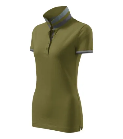Polokošile dámská Collar Up 257 - XL - avocado green