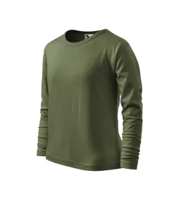 Triko dětské Fit-T LS 121 - 146 cm/10 let - khaki