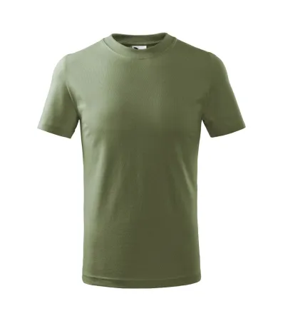 Tričko dětské Basic 138 - 110 cm/4 roky - khaki