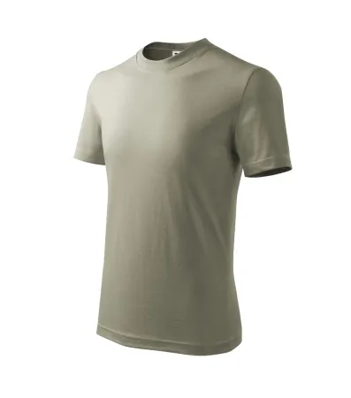 Tričko dětské Basic 138 - 134 cm/8 let - světlá khaki