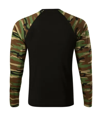 Triko unisex Camouflage LS 166 - S - camouflage brown