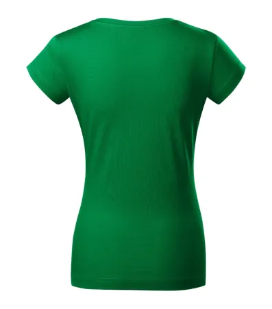 Tričko dámské Fit V-neck 162 - XS - středně zelená