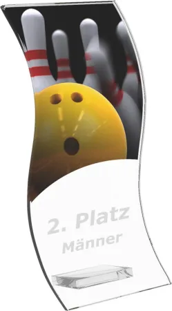 Skleněná trofej CR4142M26 Výška cm: 12