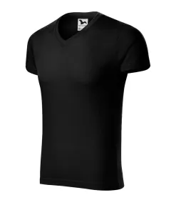 Tričko pánské Slim Fit V-neck 146 - XL - černá