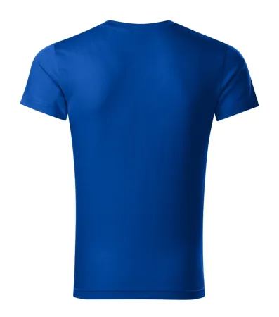 Tričko pánské Slim Fit V-neck 146 - M - královská modrá