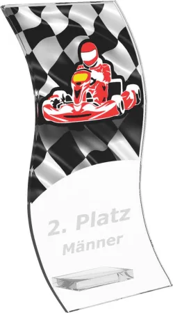 Skleněná trofej CR4142M32 Výška cm: 12